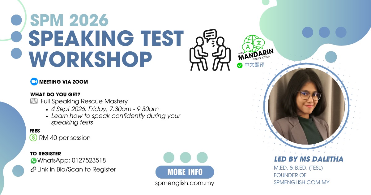 SPM speaking test workshop